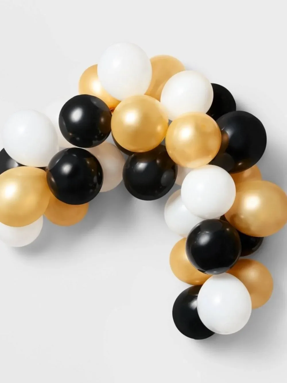 3pk- Spritz Black White Gold Balloon Garland Graduation Birthday